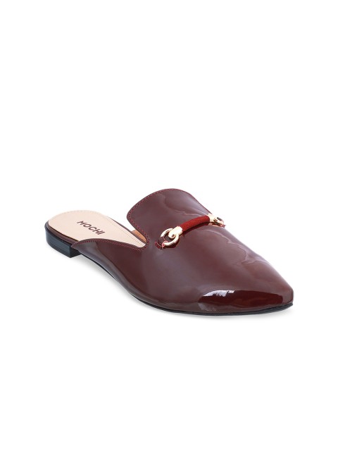 

Mochi Women Maroon Solid Mules