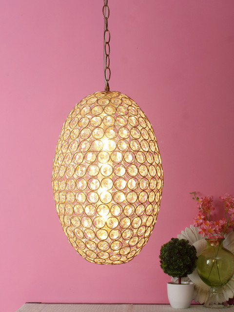 

Aesthetic Home Solutions Gold-Toned Textured Pendant Ceiling Lamp