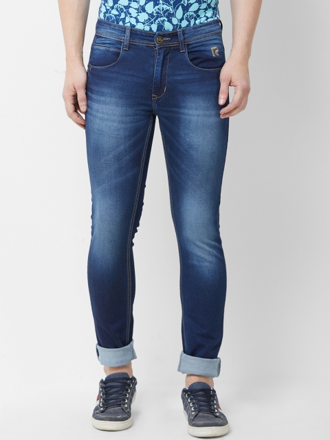 

Road Rockers Men Blue Regular Fit Mid-Rise Clean Look Stretchable Jeans