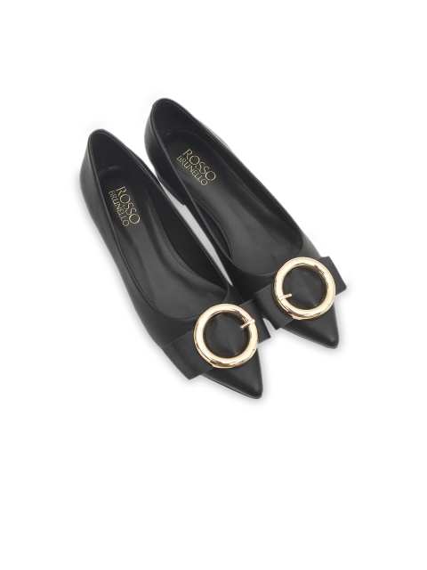 

ROSSO BRUNELLO Women Black Solid Pumps
