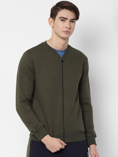 

SKULT by Shahid Kapoor Men Olive Green Solid Bomber
