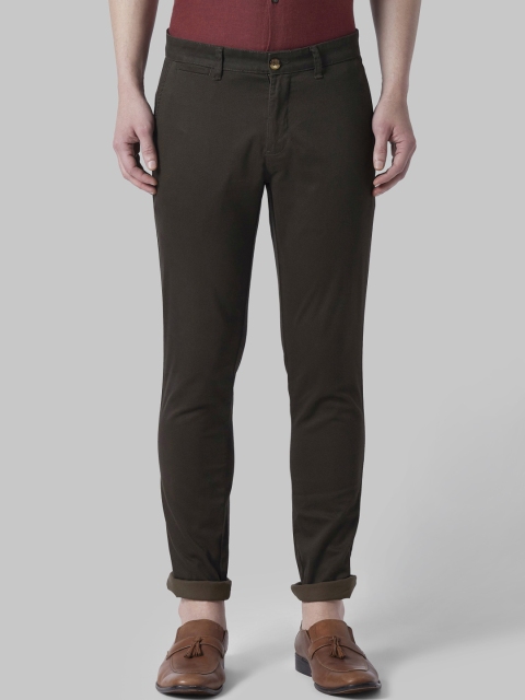 

Park Avenue Men Brown Regular Fit Solid Regular Trousers