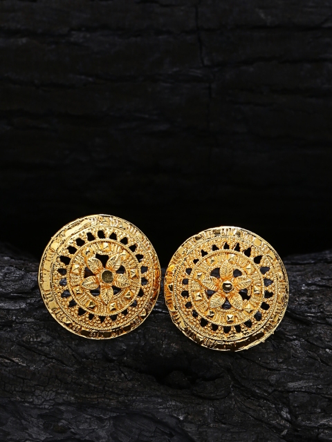 

ZeroKaata Gold-Plated Handcrafted Circular Studs