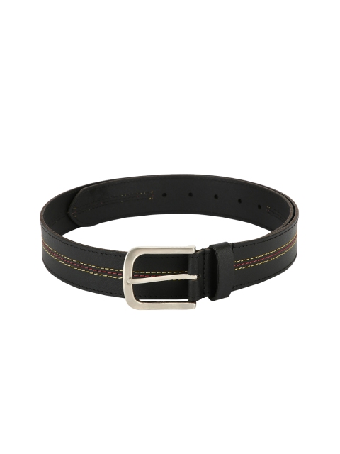 

Calligraphy Men Black Solid Leather Belt