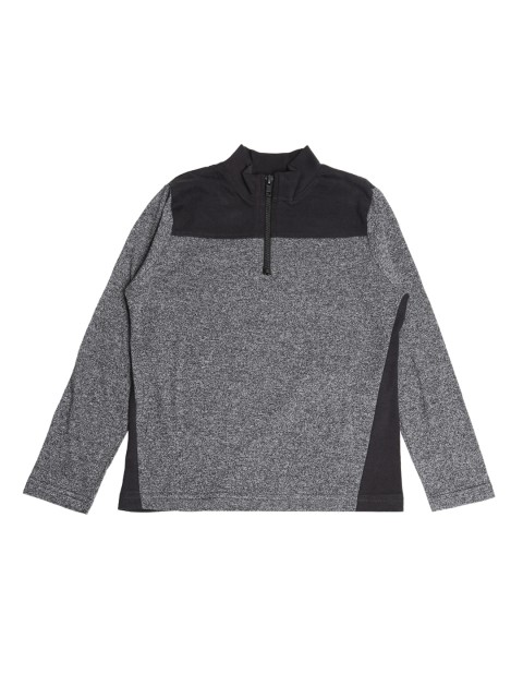 

AUDAZ Boys Grey Colourblocked High Neck T-shirt