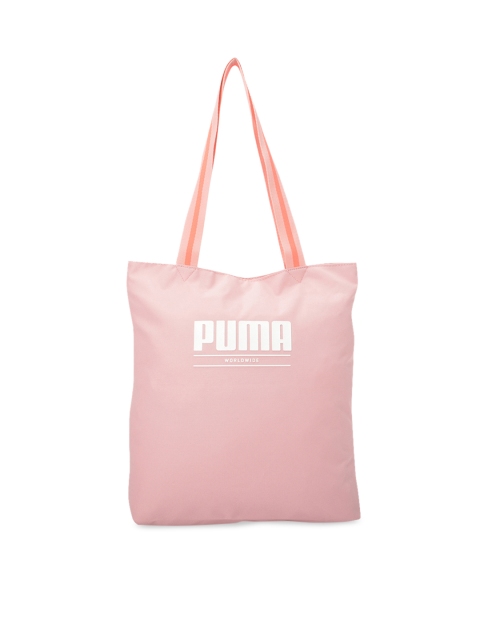 

Puma Pink & White Printed Tote Bag