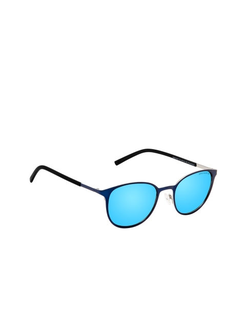 David Blake Unisex Wayfarer Polarised and UV Protected Sunglasses SGDB1957, Blue