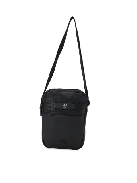 

Puma Unisex Black Textured Messenger Bag