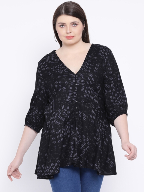 

Graphic Nora Womens Plus Size Tunic, Black