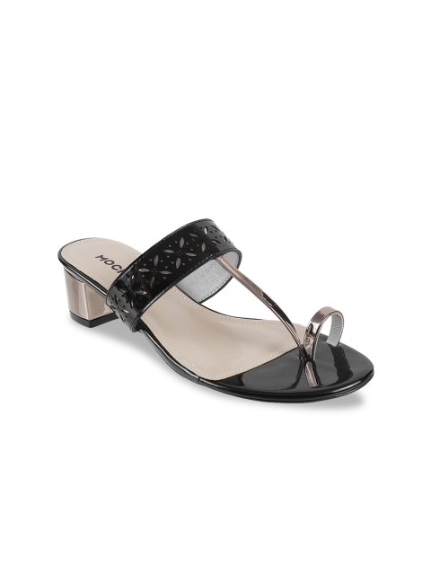 

Mochi Women Black Textured Heels