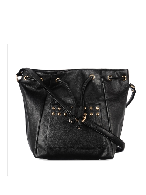 

OsaiZ Black Embellished Sling Bag
