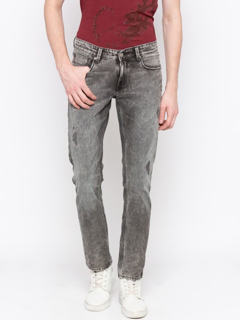 

SPYKAR Men Grey Skinny Fit Low-Rise Low Distress Jeans