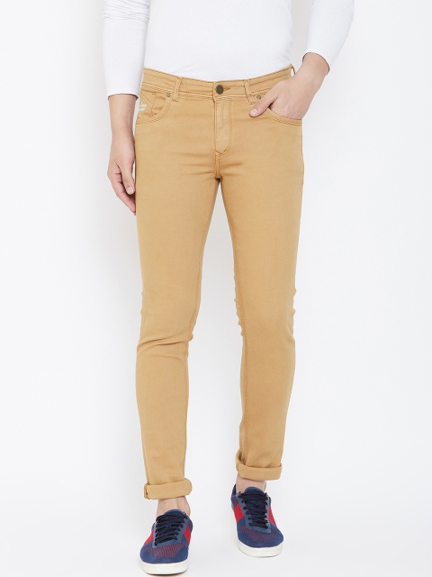 

Canary London Men Khaki Skinny Fit Low-Rise Clean Look Stretchable Jeans
