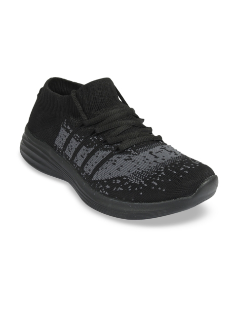 

Yuuki Men Black & Grey Mesh Running Shoes
