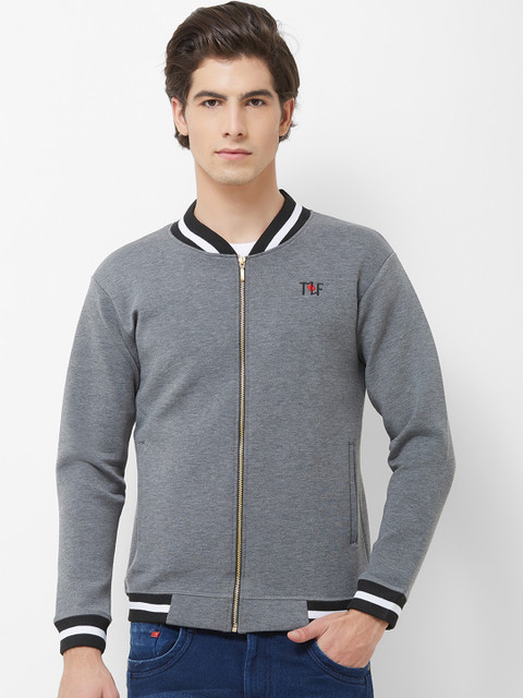 

Imagica Men Grey Solid Sporty Jacket