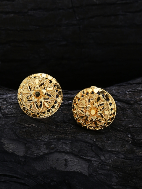 

ZeroKaata Gold-Plated Handcrafted Circular Studs