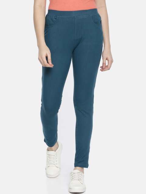 

GOLDSTROMS Women Blue Solid Slim-Fit Denim Jeggings