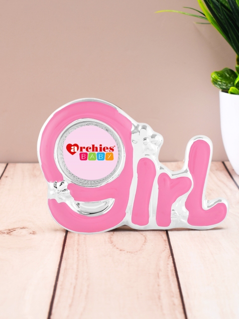 

Archies Pink & White Girl Table Stand Photo Frame