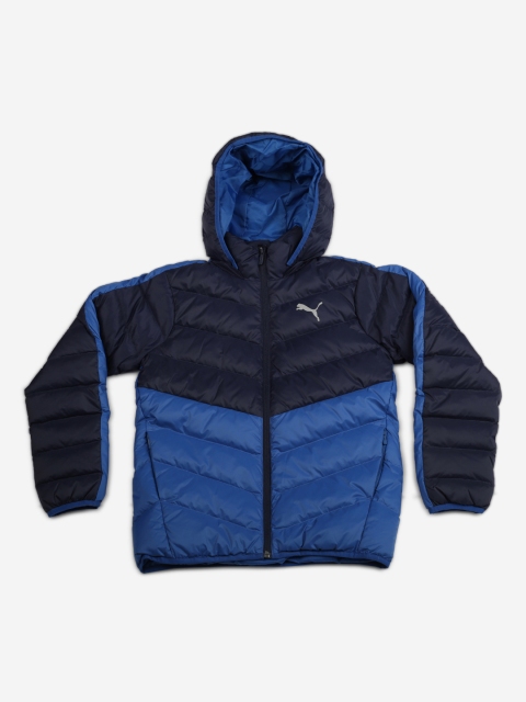 

Puma Boys Blue Colourblocked Puffer Active Jacket B Galaxy