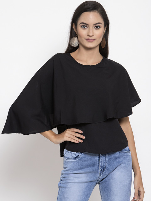 

Molly & Michel Women Black Solid Top