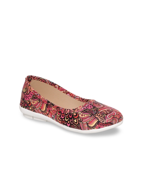 

Chipbeys Girls Pink Printed Ballerinas