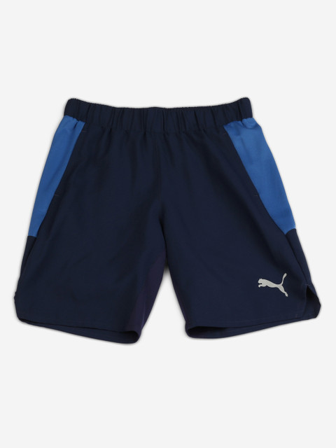 

Puma Boys Navy Blue Colourblocked Regular Fit Active Sports Shorts