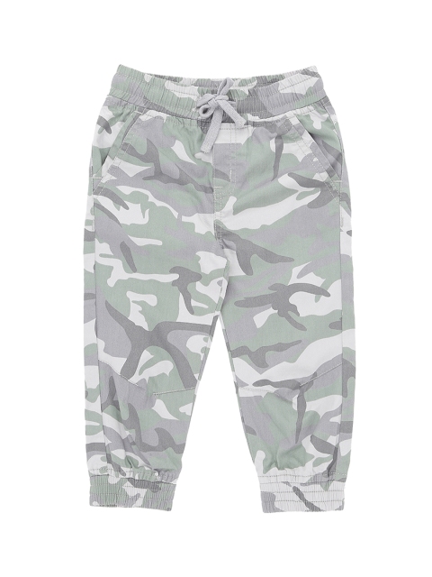 

Pantaloons Baby Boys Olive Green Regular Fit Printed Joggers