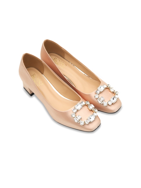 

ROSSO BRUNELLO Women Beige Embellished Pumps