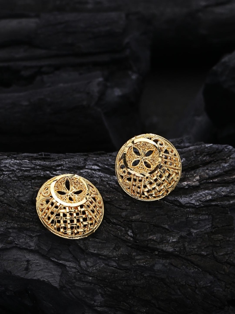 

ZeroKaata Gold-Plated Circular Handcrafted Studs