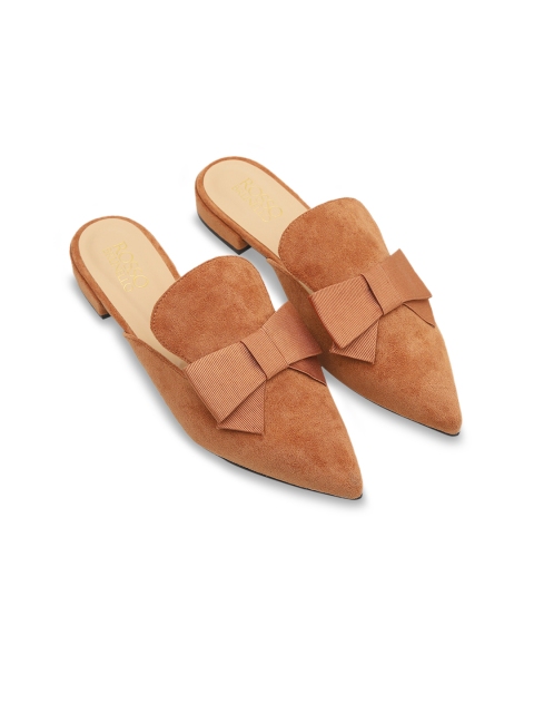 

ROSSO BRUNELLO Women Brown Solid Pumps
