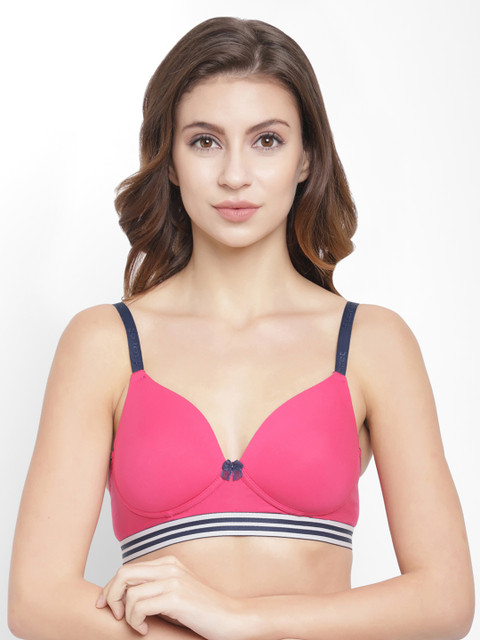 

Floret Magenta Solid Non-Wired Lightly Padded T-shirt Bra T3047