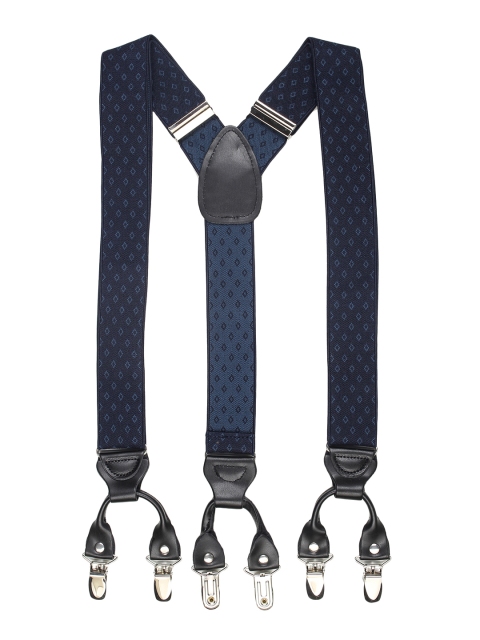 

Alvaro Castagnino Men Navy Blue Patterned Suspender