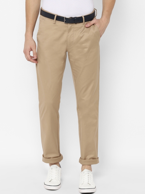 

Allen Solly Men Khaki Slim Fit Solid Regular Trousers