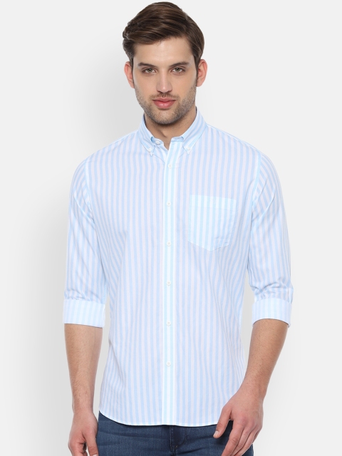 

Van Heusen Sport Men Blue Slim Fit Striped Casual Shirt