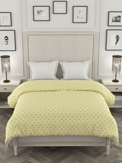 

Portico New York Beige & Blue Geometric AC Room 120 GSM Double Bed Comforter