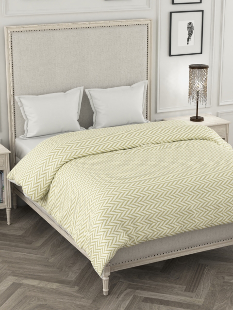 

Portico New York Beige & Cream-Coloured Geometric AC Room 120 GSM Double Bed Comforter