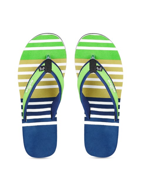 

Skybags Women Green Striped Slip-On