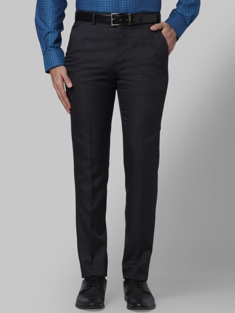 

Park Avenue Men Black Regular Fit Solid Formal Trousers