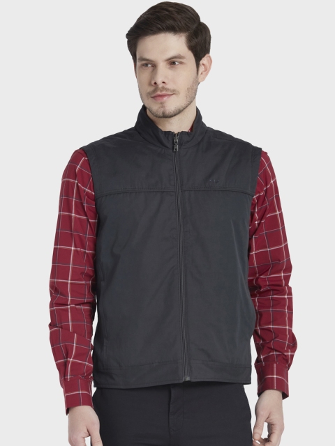 

ColorPlus Men Black Solid Padded Jacket