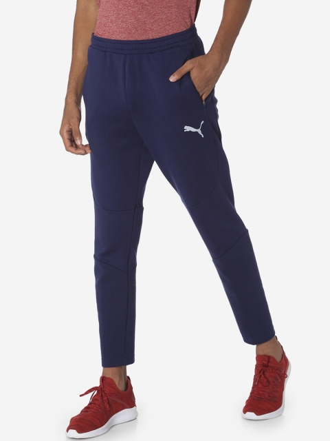 

Puma Men Blue Printed Evostripe Pants FL Joggers, Navy blue