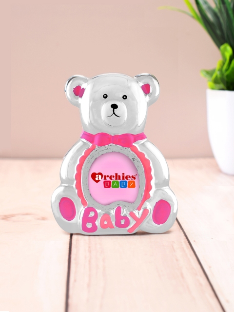 

Archies Pink & White Teddy Bear Table Stand Photo Frame