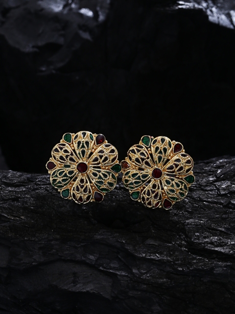 

ZeroKaata Gold-Plated Circular Handcrafted Studs