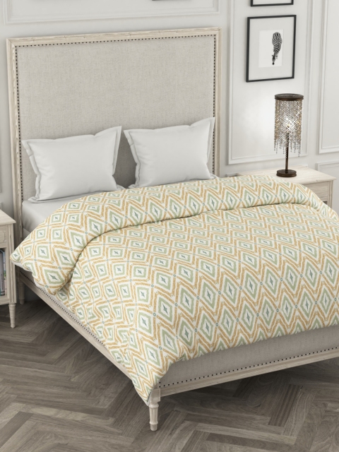 

Portico New York Beige & Grey Geometric AC Room 120 GSM Double Bed Comforter