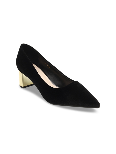 

ROSSO BRUNELLO Women Black Solid Pumps