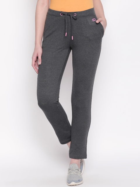 

Ajile by Pantaloons Women Charcoal Grey Solid Slim Fit Track Pants