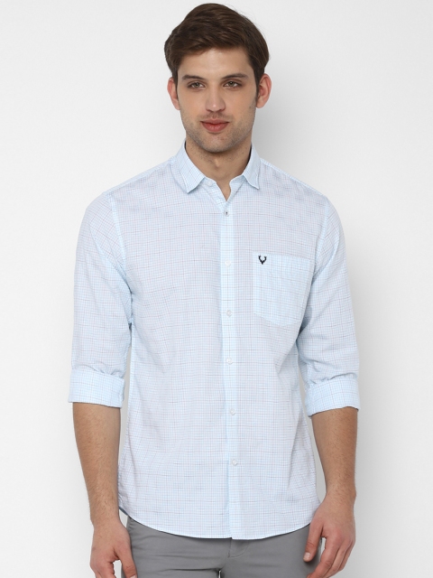 

Allen Solly Men Blue Slim Fit Checked Casual Shirt