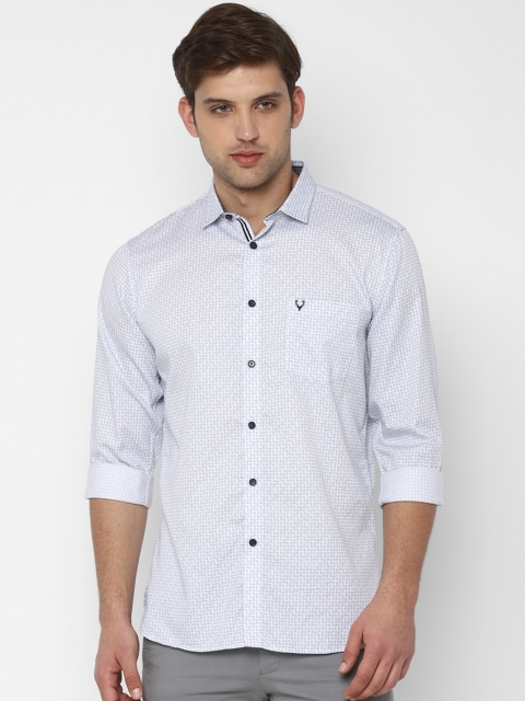 

Allen Solly Men Blue & White Slim Fit Striped Casual Shirt