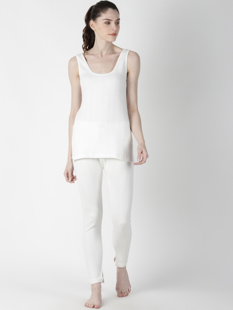 

Dollar Ultra Women White Striped Thermal Set