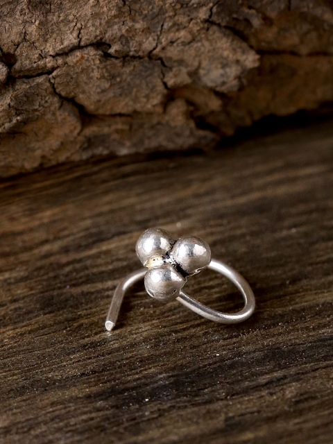 

ADORN by Nikita Ladiwala Oxidised Sterling Silver Nose Stud