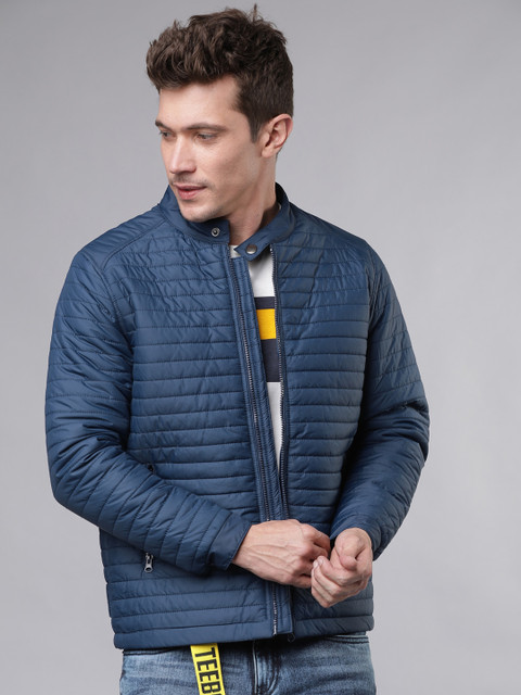 

HIGHLANDER Men Blue Solid Puffer Jacket